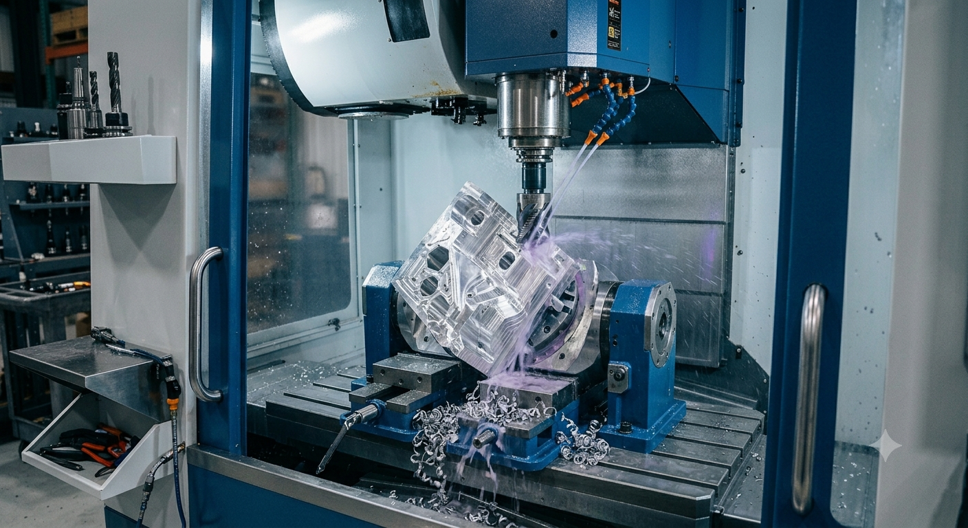 فرز CNC چهار محور